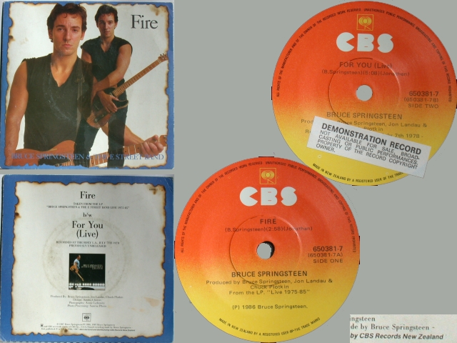 Bruce Springsteen - FIRE / FOR YOU